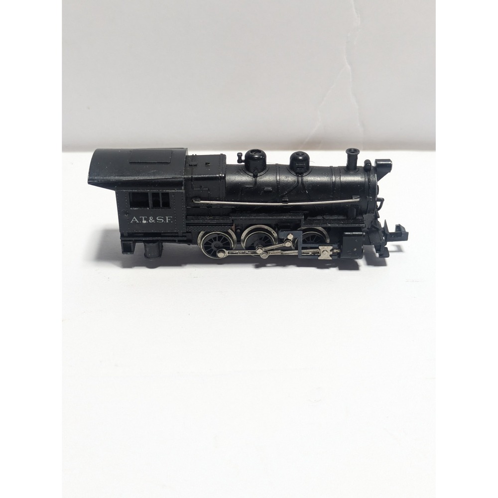 Vintage A.T.&S.F. Steam Locomotive Model Train Engine N Scale Black